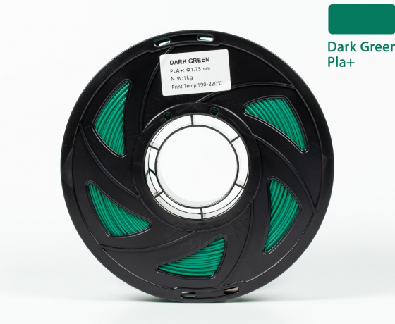 Фото 3 - Темно-зелений Хакі PLA Plus (ПЛА плюс) пластик філамент для 3D принтера 1кг, 1.75мм, 330м Filament