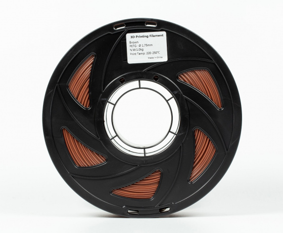 Фото 5 - PETG філамент (пластик) для 3D принтера Коричневий 1кг, 1.75мм, 330м