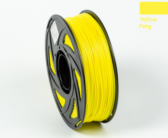 Фото 4 - PETG філамент (пластик) для 3D принтера Жовтий 1кг, 1.75мм, 330м