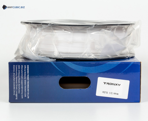 Фото 4 - Білий PETG пластик Tronxy для 3D принтера 340m | 1 кг | 1,75 мм