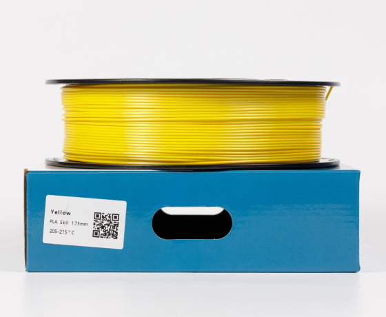 Фото 3 - Жовтий Пла Пластик Шовковий \ PLA SILK Yellow 1кг | 1.75мм | 330м