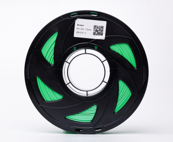 Фото 4 - Зелений Пла Пластик Шовковий \ PLA SILK Green 1кг | 1.75мм | 330м