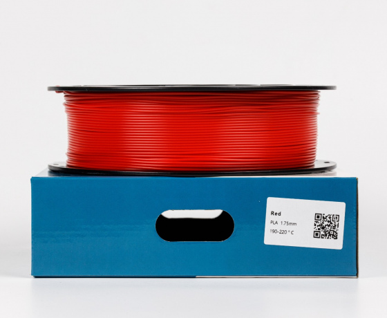 Фото 2 - Червоний PLA пластик для 3D принтера | Pla RAL 3020 traffic red 1кг | 1.75мм | 330м